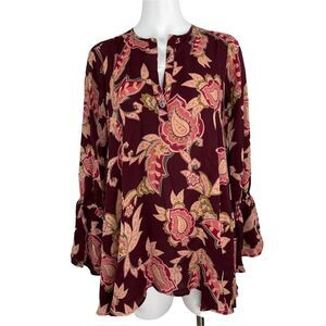 NWT Show Me Your Mumu Tunic Top Oversized Blouse Paisley Size S Small